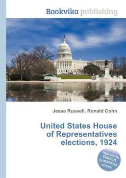 Paperback United States House of Representatives Elections, 1924 Book