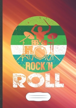Rock'n Roll: Music Blank Lined Notebook/ Journal, Writer Practical Record. Dad Mom Anniversay Gift. Thoughts Creative Writing Logbook. Fashionable Vintage Look 110 Pages B5
