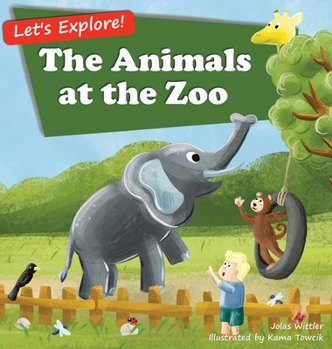 Hardcover The Animals at the Zoo [Large Print] Book