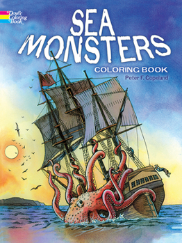 Paperback Sea Monsters Coloring Book