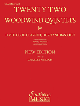 Paperback 22 Woodwind Quintets - New Edition: Clarinet Part Book