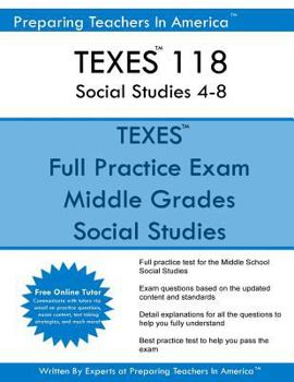 Paperback TEXES 118 Social Studies 4-8: TEXES 118 Exam Study Guide Book