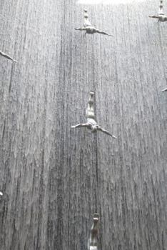 Dubai Mall Waterfall with Diver Sculptures Uae Journal: 150 Page Lined Notebook/Diary