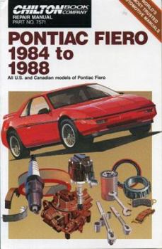 Paperback Pontiac Fiero 1984 to 1988: All U.S. and Canadian Models of Pontiac Fiero Book