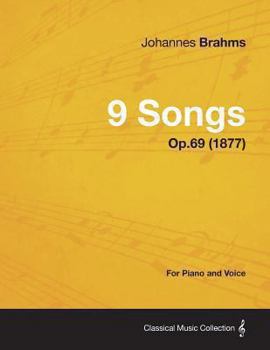 Paperback 9 Songs - For Piano and Voice Op.69 (1877) Book