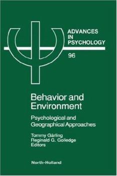 ADVANCES IN PSYCHOLOGY V96 (Advances in Psychology)