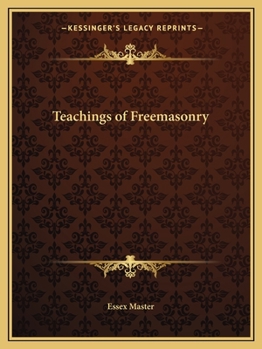 Paperback Teachings of Freemasonry Book
