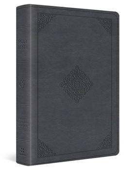 Imitation Leather ESV Large Print Wide Margin Bible (Trutone, Slate Blue, Ornament Design) Book