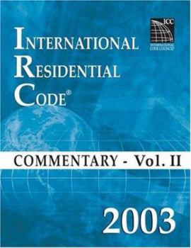 Paperback 2003 International Residential Code Commentary Volume 2 Book