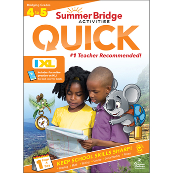 Summer Bridge Activities Quick 4th Grade Workbook to 5th Grade Workbooks All Subjects, Grade 4 Reinforcement Learning & All the Skills for Math, Science, Handwriting, and Reading Comprehension Grade 5