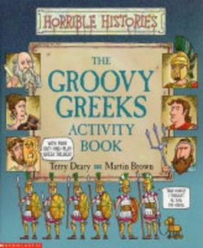 Paperback Groovy Greeks Activity Book (Horrible Histories) Book