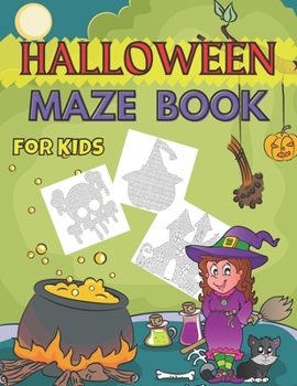 Halloween Maze Book for Kids: Smart and Funny Gift for Boys and Girls, Scary Puzzle Book for Kid