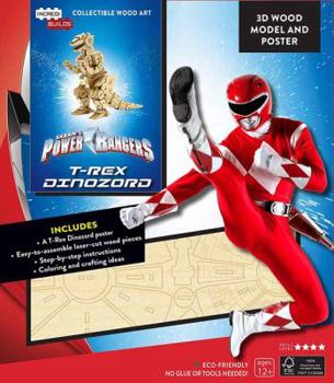 Loose Leaf IncrediBuilds: Power Rangers: T-Rex Dinozord 3D Wood Model and Poster Book