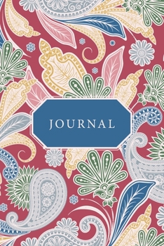 Paperback Journal: 6 x 9 Journal notebook with lined pages to write in - Paisley Pattern Book