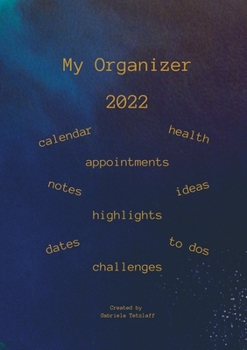Paperback My Organizer 2022 Book