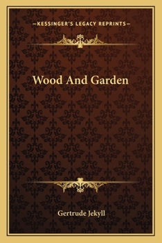 Paperback Wood And Garden Book