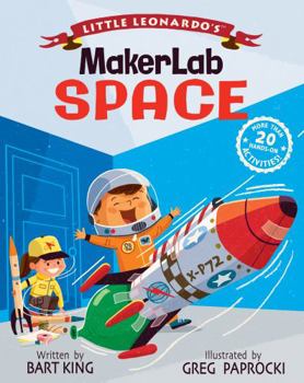 Hardcover Little Leonardo's Makerlab: Space Book
