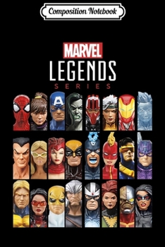 Composition Notebook: Marvel Legends Series Hero Head Shots Poster  Journal/Notebook Blank Lined Ruled 6x9 100 Pages
