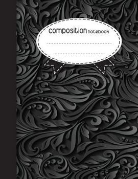 Paperback Composition Notebook: 8.5 x 11, 110 pages: Abstract Black: (School Notebooks) Book