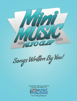 Paperback Mini Music Book for Alto Clef: An Easy-Peasy book for Easy-Peasy Composing Book
