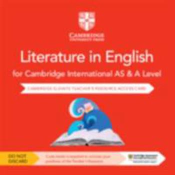 Printed Access Code Cambridge International as & a Level Literature in English Digital Teacher's Resource Access Card Book