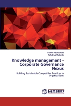 Paperback Knowledge management - Corporate Governance Nexus Book