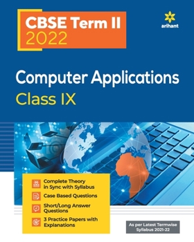 Paperback CBSE Term II Computer Applications 9th Book