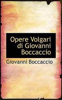 Paperback Opere Volgari Di Giovanni Boccaccio Book
