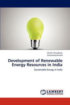 Paperback Development of Renewable Energy Resources in India Book