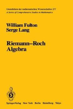 Hardcover Riemann-Roch Algebra Book