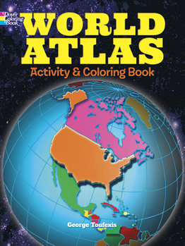 Hardcover World Atlas Activity and Coloring Book