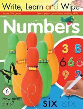 Paperback Numbers Tall Spiral Wipe Clean Book