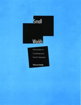 Hardcover Small Worlds: Minimalism in Contemporary French Literature Book