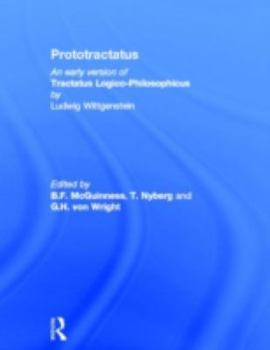 Hardcover Prototractatus;: An early version of Tractatus logico-philosophicus Book