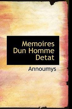 Hardcover Memoires Dun Homme Detat Book