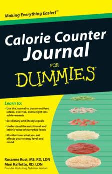 Spiral-bound Calorie Counter Journal for Dummies Book