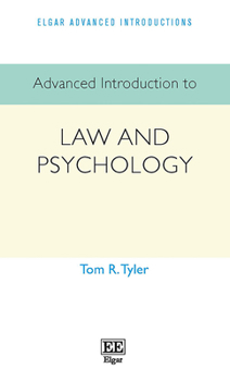 Paperback Advanced Introduction to Law and Psychology (Elgar Advanced Introductions series) Book