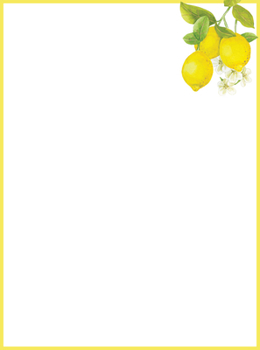 Misc. Amalfi Lemons Boxed Stationery (30 Sheets, 24 Envelopes) Book