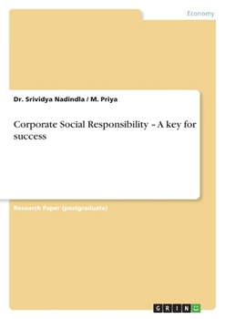 Paperback Corporate Social Responsibility - A key for success Book