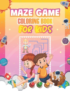 Paperback Maze Game: Kids Brain Activity Coloring Book, Toddler Best Coloring Book