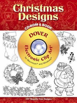 Paperback Christmas Designs CD-ROM and Book (Dover Electronic Clip Art) Book