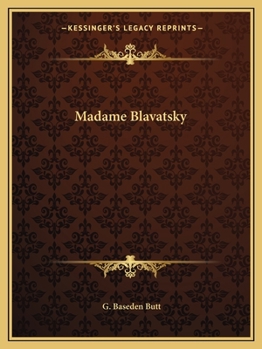 Paperback Madame Blavatsky Book