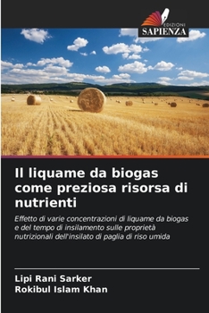 Paperback Il liquame da biogas come preziosa risorsa di nutrienti [Italian] Book