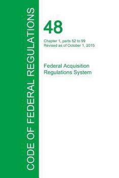 Paperback Code of Federal Regulations Title 48, Volume 2, October 1, 2015 Book