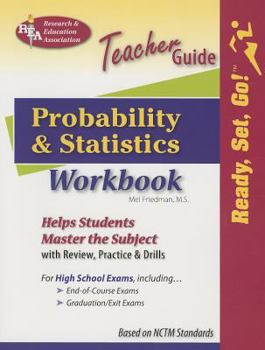 Paperback Probability and Statistics Workbook: Teacher Guide (Mathematics Learning and Practice) Book