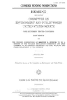 Consider pending nominations