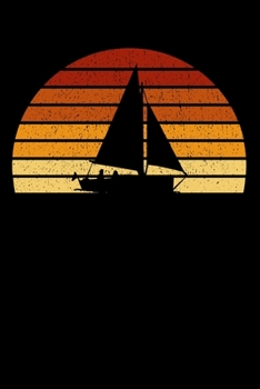 Sailor Notebook: Vintage Sunset Sailing 6 x 9 (A5) Graph Paper Squared Journal Gift For Sailors And Sailing Lovers (108 Pages)