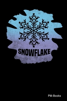 Paperback Snowflake: Blanko A5 Notizbuch oder Heft f?r Sch?ler, Studenten und Erwachsene Book