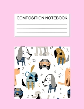 Composition notebook: Ruled (8.5 x 11 in), 110 Pages: Diary Book For Girl, Journal Notebook For Kids, Writing Journal Lined, Cute Pets (8.5 x 11 in), 110 Pages (cute composition pink)