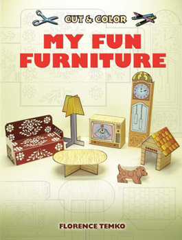 Paperback Cut & Color My Fun Furniture Book